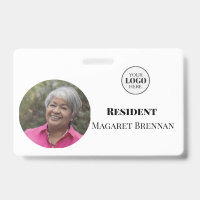 Carte d'identité photo pour résident en soins infi