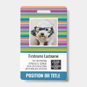 Badge Carte d'identité photographique de l'employé - ray