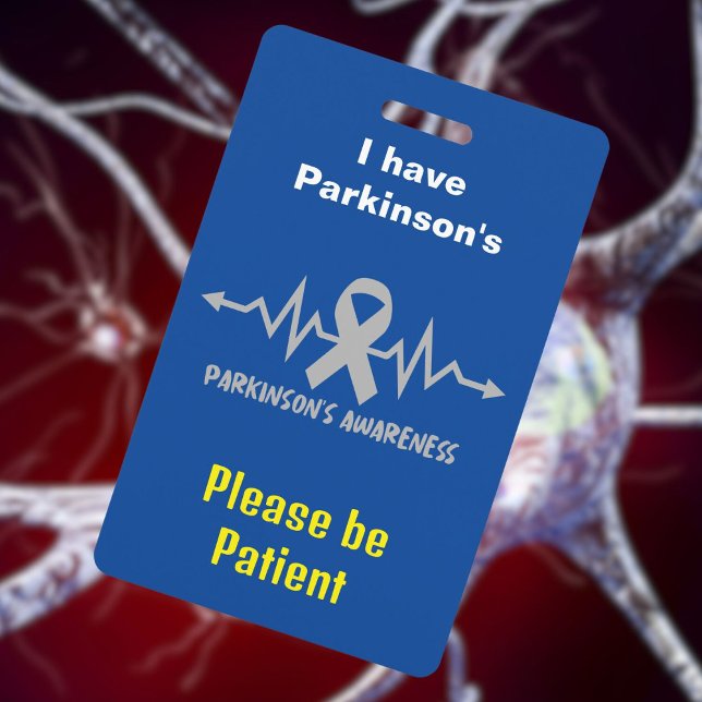 Badge Carte d'identité pour Parkinson (Parkinson's lanyard)