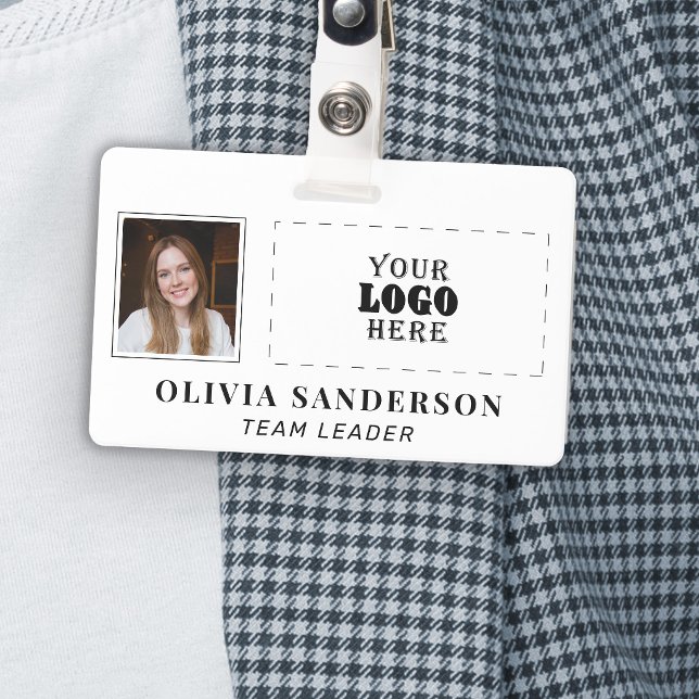 Badge Carte d'identité professionnelle avec logo d'entre (Créateur téléchargé)