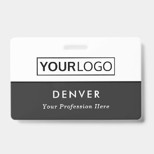 Badge Carte d'identité professionnelle avec logo personn