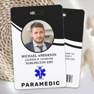 Badge Carte d'identité professionnelle avec logo simple
