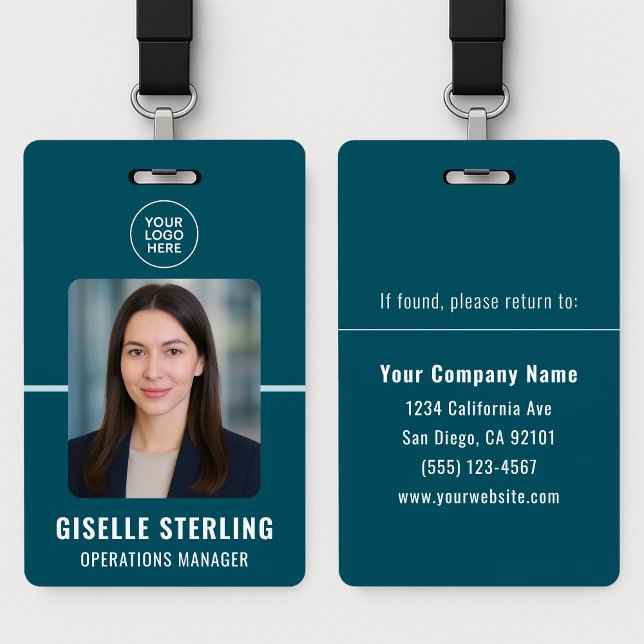 Badge Carte d'identité professionnelle avec photo (Créateur téléchargé)