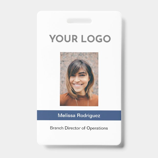 Badge Carte d'identité professionnelle Corporate Blue (Avant)