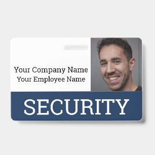 Badge Carte d'identité professionnelle de garde de sécur