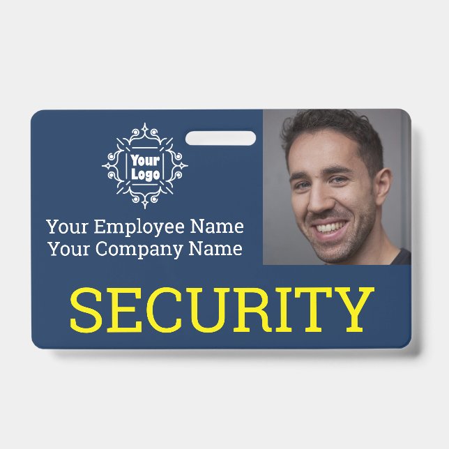 Badge Carte d'identité professionnelle de garde de sécur (Avant)