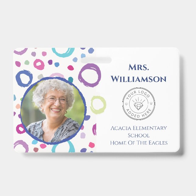 Badge Carte d'identité professionnelle de l'éducateur Lo (Avant)