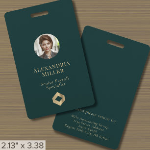 Badge Carte d'identité professionnelle de luxe pour le p