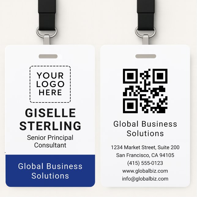 Badge Carte d'identité professionnelle d'entreprise Code (Créateur téléchargé)