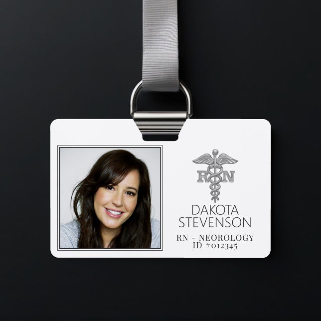 Badge Carte d'identité professionnelle d'infirmière de l (Créateur téléchargé)