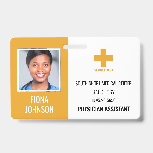 Badge Carte d'identité professionnelle médicale personna (Avant)
