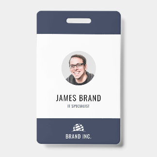 Badge Carte d'identité professionnelle moderne