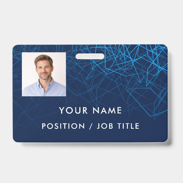 Badge Carte d'identité professionnelle moderne personnal (Avant)