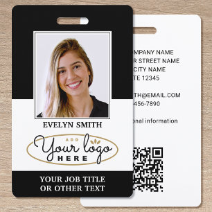 Badge Carte d'identité professionnelle personnalisée ave