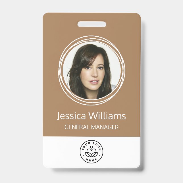 Badge Carte d'identité professionnelle personnalisée Mar (Avant)