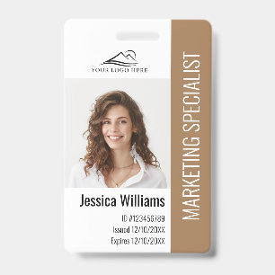 Badge Carte d'identité professionnelle personnalisée mar