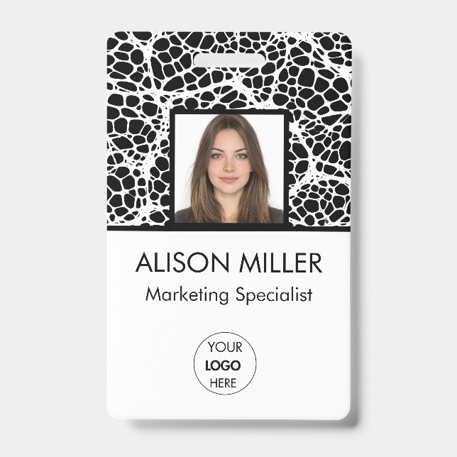 Badge Carte d'identité professionnelle personnalisée mod (Avant)