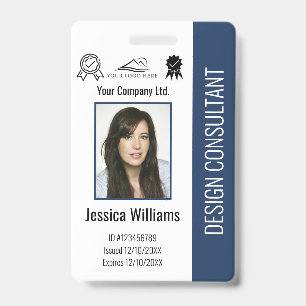 Badge Carte d'identité professionnelle personnalisée mod