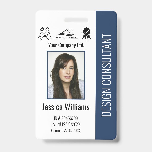 Badge Carte d'identité professionnelle personnalisée mod (Avant)