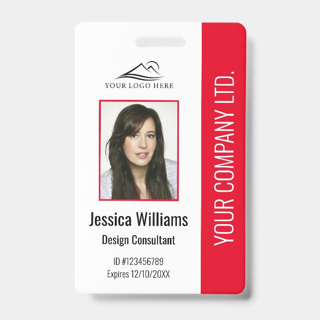 Badge Carte d'identité professionnelle personnalisée mod (Avant)