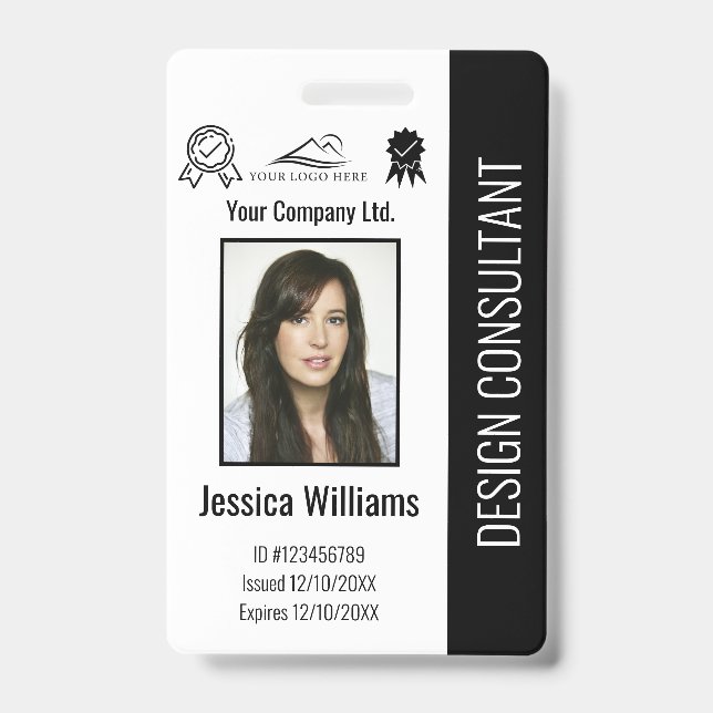 Badge Carte d'identité professionnelle personnalisée mod (Avant)