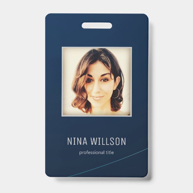 Badge Carte d'identité professionnelle photo (Avant)