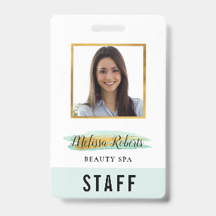 Badge carte d'identité professionnelle photo personnalis