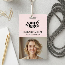 Carte d'identité professionnelle QR Moderne Grande