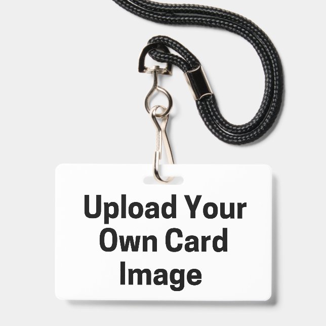 Badge Carte d'identité recto verso avec photo  (Avant avec lanière)