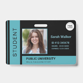 Badge Carte d'identité scolaire universitaire photo étud