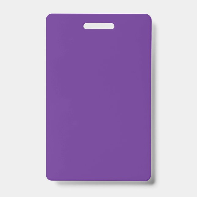 Badge | Carte d'identité verticale en plastique |  (Avant)