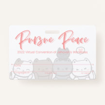 Carte d'insigne JW Keepsaké Convention | Chat