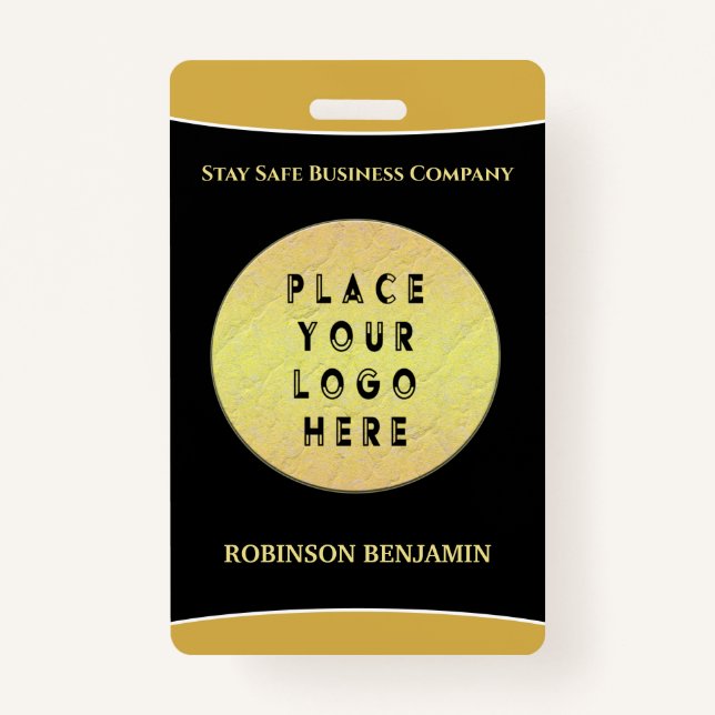 Badge Carte personnalisée de marque de logo d'entreprise (Devant)