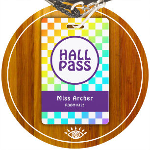 Badge Carte personnalisée de passage de salle de bain po