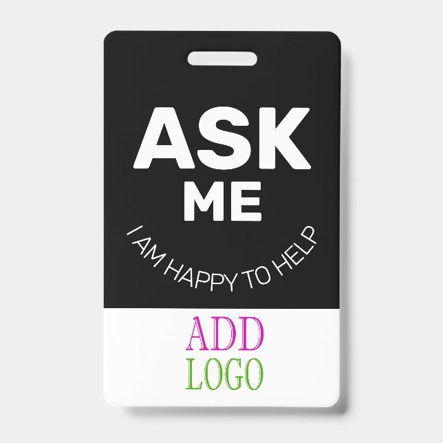 Badge Carte personnalisée pour les employés - Carte d'id (Avant)