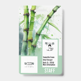 Badge Carte photo de sécurité personnalisé professionnel