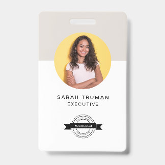 Badge Carte professionnelle personnalisée Minimaliste et