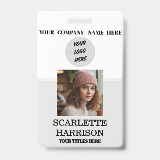 Badge Carte professionnelle personnalisée pour employé d