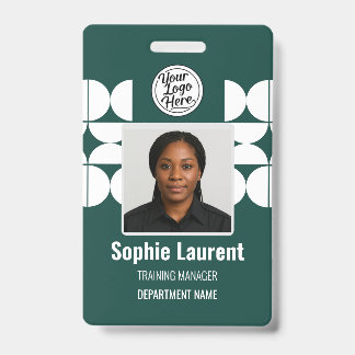 Badge Cartes d'identité du personnel de l'entreprise à m