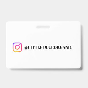 Badge Cartes professionnelles Instagram   Votre nom Inst