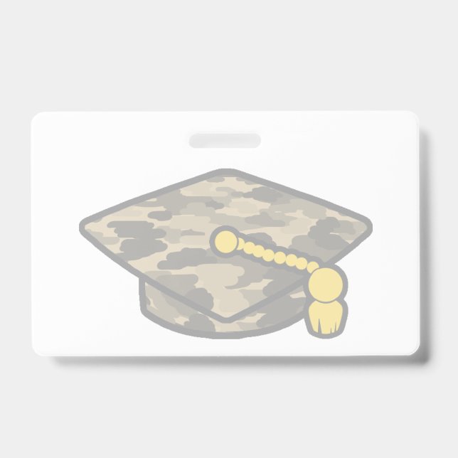 Badge Casquette de remise des diplômes Kaki Camo (Avant)
