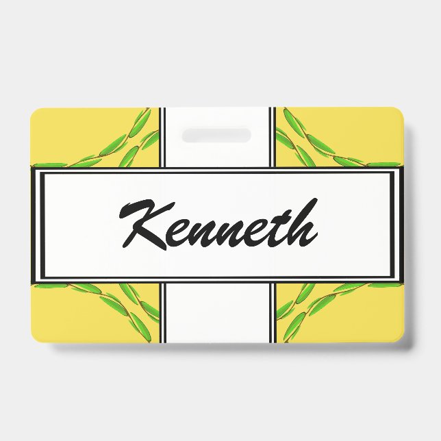 Badge Cercle de Feuilles par Kenneth Yoncich (Avant)