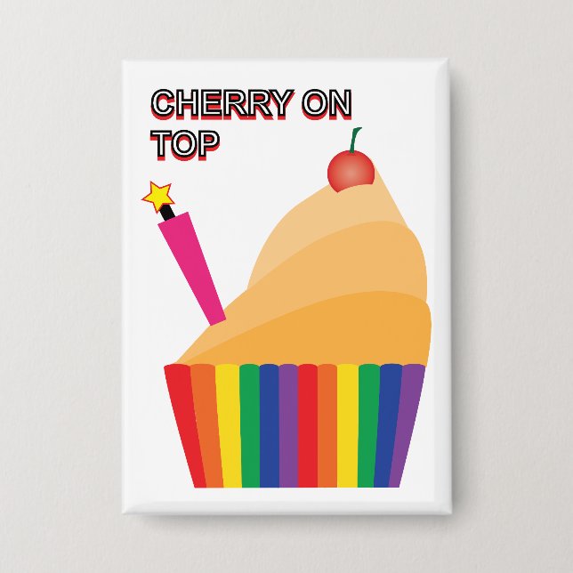 Badge Cerise sur le dessus 02 (Recto)