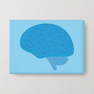 Badge Cerveau Bleu