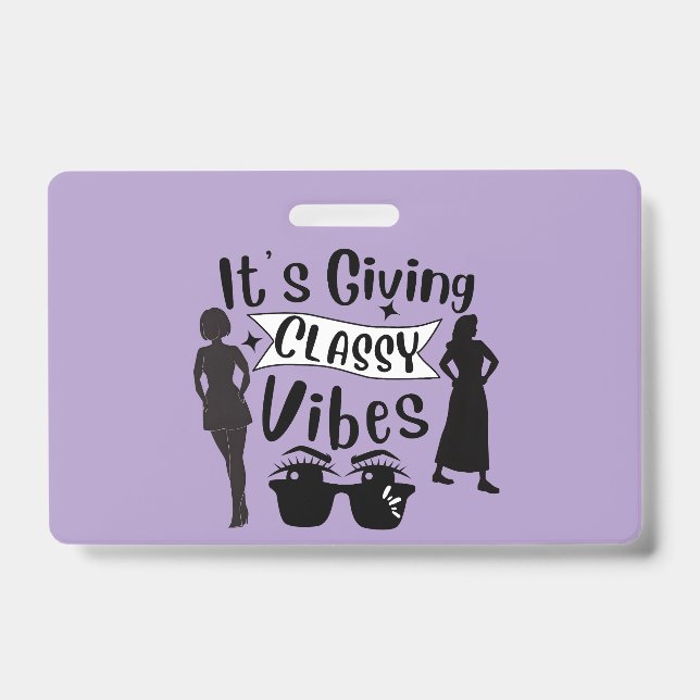 Badge C'est des vibrations classe (Avant)