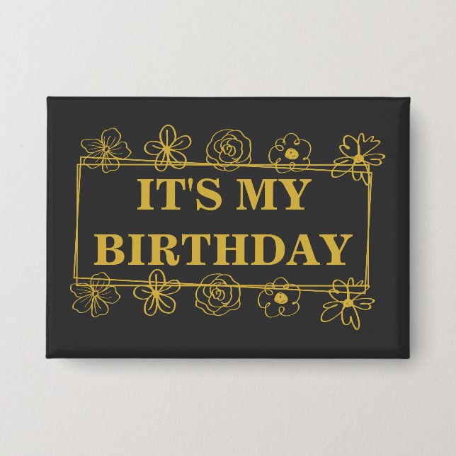 Badge C'est mon anniversaire (Recto)