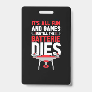 Badge C'Est Un Drone Amusant