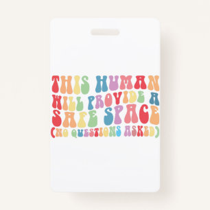 Badge Cet Homme Fournira Un Espace Sécurisé Gay LGBTQ