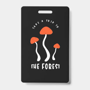 Badge Chasseur de champignons faire un voyage à la forêt