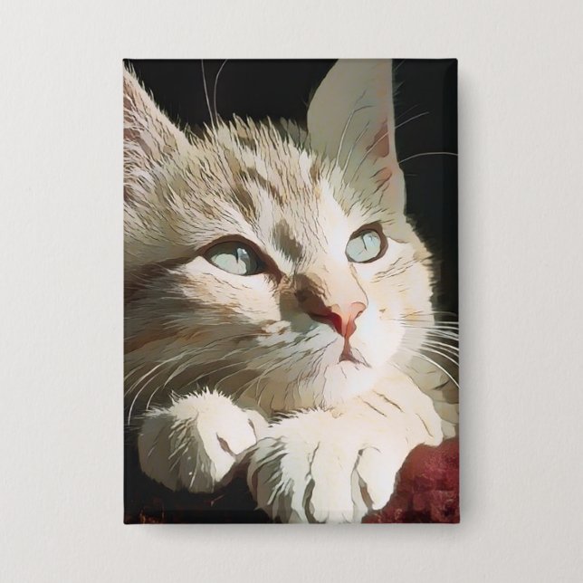 Badge chat, nature, animal (Recto)